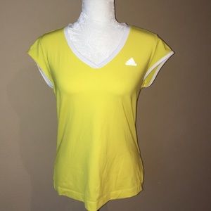 Adidas women’s yellow t-shirt, Medium